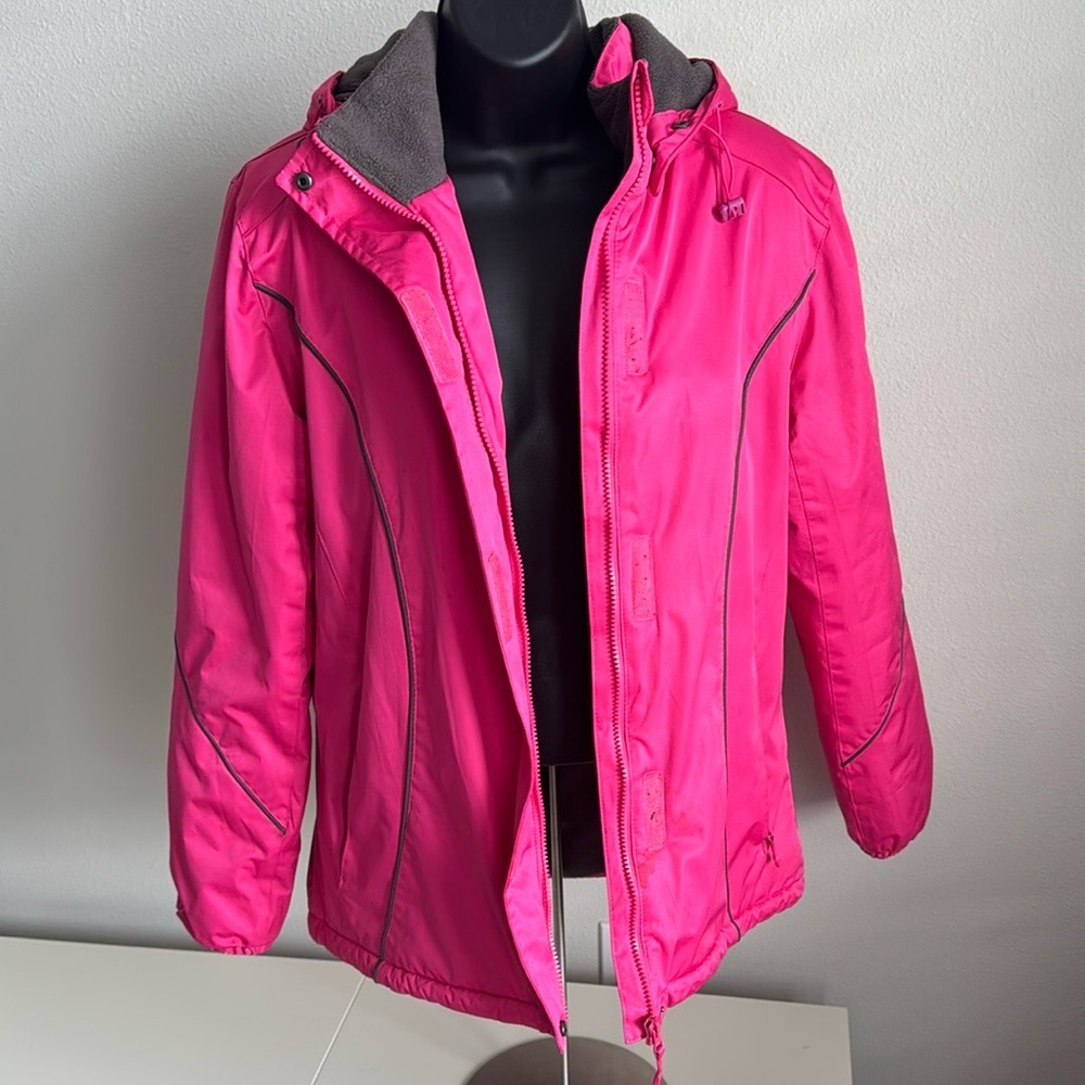 Athletic Works Waterproof Pink Jacket Size M with Fleece Lining - Women’s